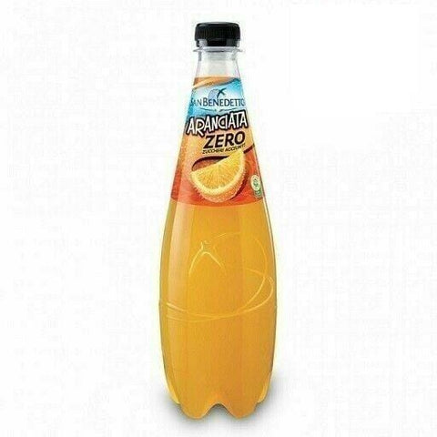 San Benedetto Aranciata Zero Orange soft drink sugar-free 6 × 0.75cl - Italian Gourmet UK