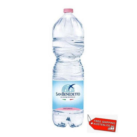 San Benedetto water 12x San Benedetto Acqua Naturale natural mineral water disposable PET 2Lt 8053259800145