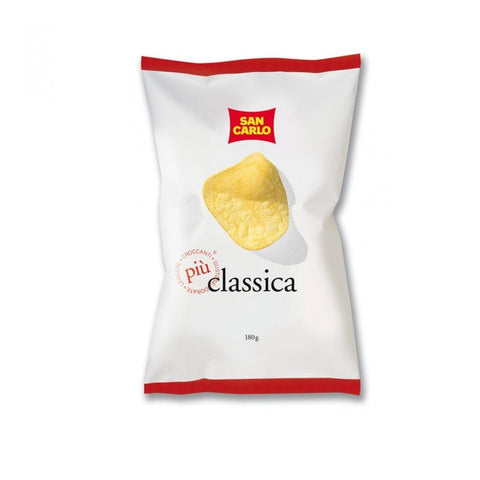 San Carlo Classica Patatine Chips Potato Chips Salted Snack 180g - Italian Gourmet UK