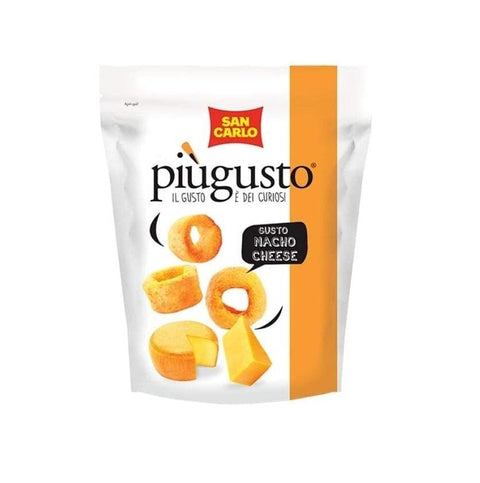San Carlo piùgusto nacho cheese potato chips 5x50g - Italian Gourmet UK