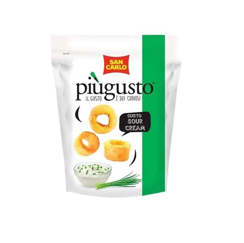 San Carlo piùgusto sour cream potato chips 5x50g - Italian Gourmet UK