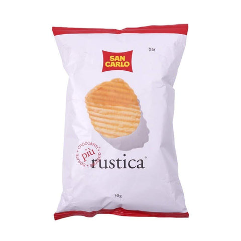 San Carlo Rustica patatine Italian Salted Chips 50g - Italian Gourmet UK