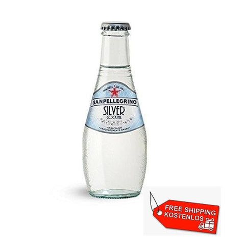 24x San Pellegrino Cocktail Silver Softdrink Aperitif Soda 20cl glass - Italian Gourmet UK
