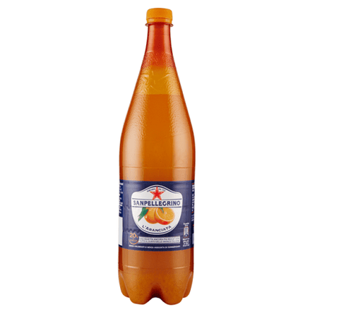 San Pellegrino l'Aranciata Italian orange soft drink PET 1.25L - Italian Gourmet UK