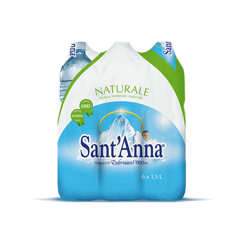 Sant'Anna Acqua Minerale Naturale Natural mineral water PET 1,5Lt - Italian Gourmet UK