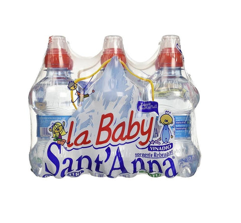 Sant'Anna Acqua Minerale Naturale La Baby italian water PET 6x250ml - Italian Gourmet UK