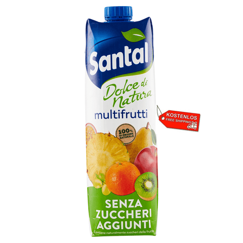 Santal Fruit juice 12x Parmalat Santal Succo di Frutta Multifrutti Dolce di Natura Zero Multifruit Fruit Juice Zero added sugar 8002580004876
