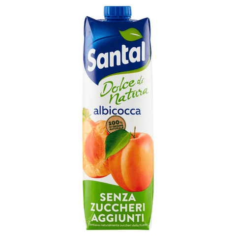 Santal Fruit juice Parmalat Santal Succo di Frutta Albicocca Dolce di Natura Zero Apricot Fruit Juice Zero Added Sugar 1Lt 8002580004883