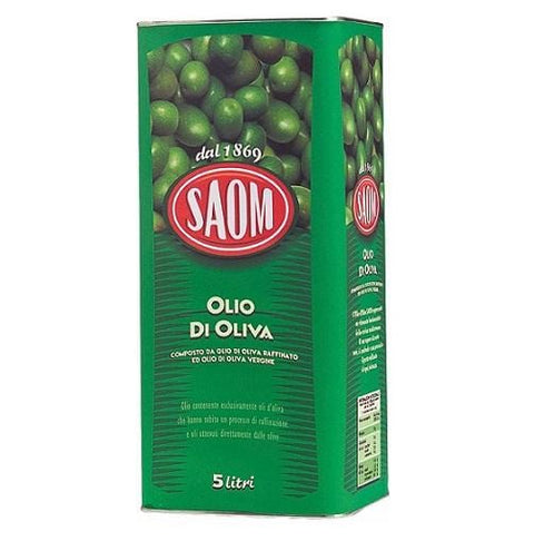 Saom olive oil can 5Lt - Italian Gourmet UK