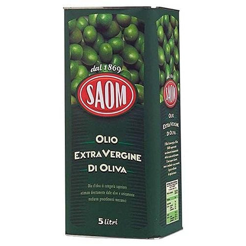 Saom Extra Virgin Olive Oil Can 5Lt - Italian Gourmet UK