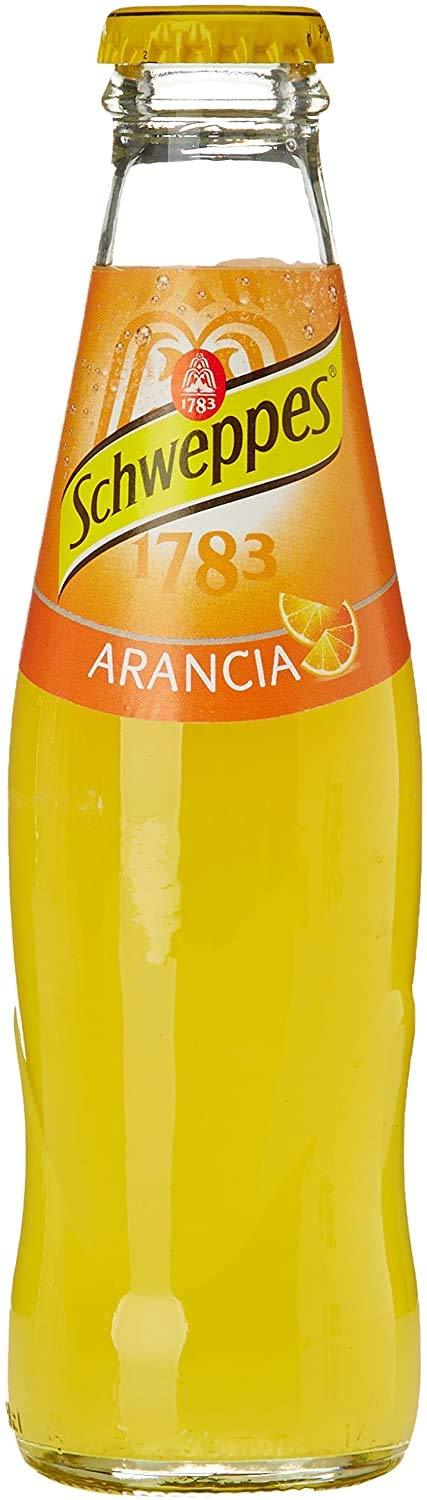 Schweppes Arancia Italian orange soft drink 4x18cl glass - Italian Gourmet UK
