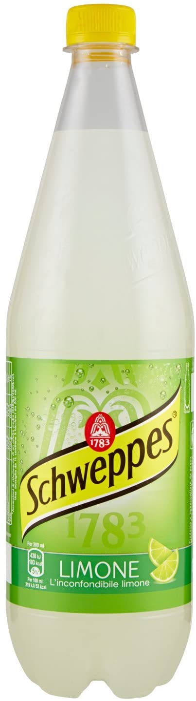 Schweppes Limone Italian lemon soft drink 1L - Italian Gourmet UK