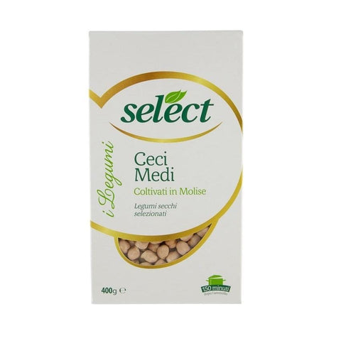 Select Ceci Medi Medium Sized dried Chickpeas 3x400g - Italian Gourmet UK
