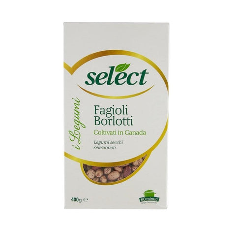 Select Fagioli Borlotti dried Beans mega pack 6x400g - Italian Gourmet UK