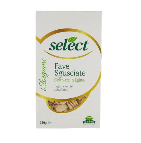 Select Fave Sgusciate dried Shelled Broad Beans 350g - Italian Gourmet UK