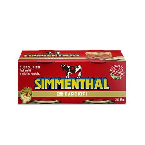 Simmenthal Canned food Simmenthal con Carciofi Meat In Jelly with Artichokes (2x135g) 8004030921238