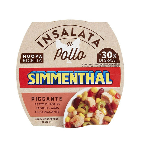 Simmenthal Spreadable cream 160g Simmenthal Piccante Insalata di Petto di Pollo con Fagiolini Cannellini, Mais e Fagioli Rossi 160 gr