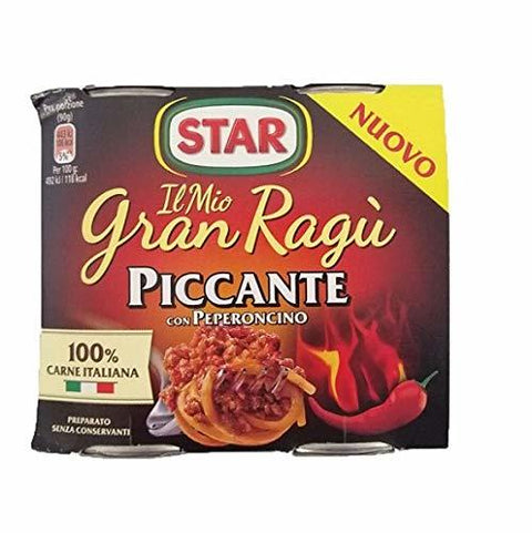 Star Il mio Gran Ragu Piccante mit Chili-Pfeffer (2x180g) - Italian Gourmet UK