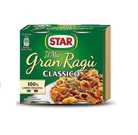 Il Mio Gran Ragù Star Classico Tomato Sauce for Pasta (2x180g) Read to eat - Italian Gourmet UK