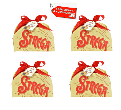 Strega Alberti Christmas sweeties 4x Strega Panettone 1kg 8001975070908