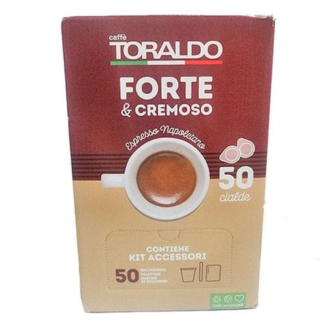 Toraldo Forte e Cremoso KIT 50 coffee pods + coffee accessories