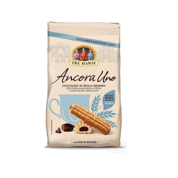 Tre Marie Ancora Uno Cioccolato in frolla Krumiro Filled Biscuits with  Ground Flour and Crunchy Chocolate 300g