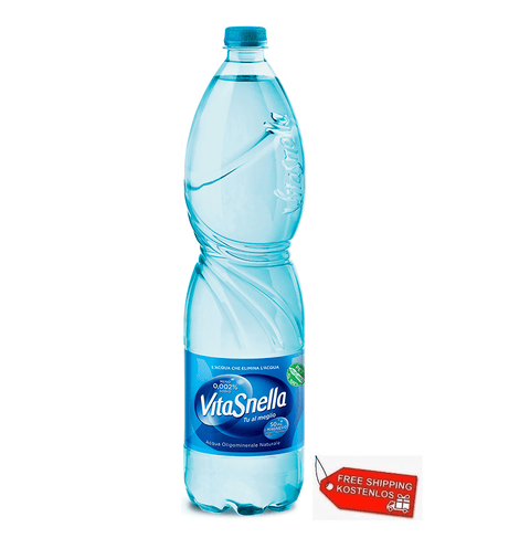 Vitasnella water 12x Vitasnella Acqua Minerale Naturale Natural mineral water with little sodium disposable PET 1.5Lt 80369691