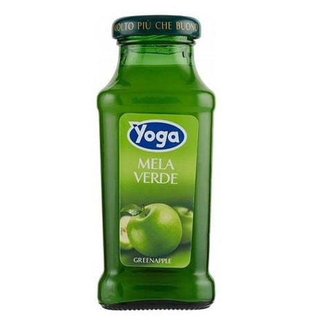 Yoga Bar Mela Verde Green Apple Fruit Juice Glass Bottle 200ml - Italian Gourmet UK