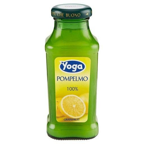 Yoga Bar Pompelmo grapefruit fruit juice glass bottle 200ml - Italian Gourmet UK