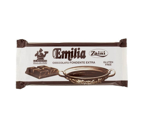 Zaini Emilia Blocco di cioccolato fondente dark chocolate block 1kg - Italian Gourmet UK