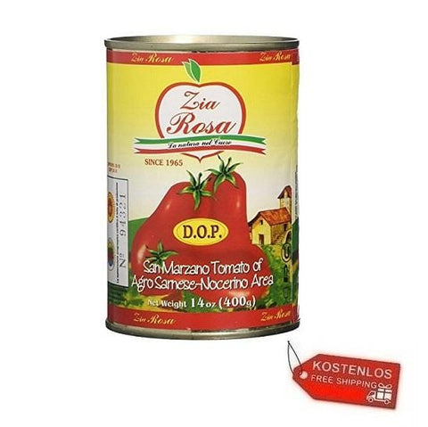 Zia Rosa Tomatoes 24x Zia Rosa DOP Pomodoro San Marzano tomato 400g 8003716001929