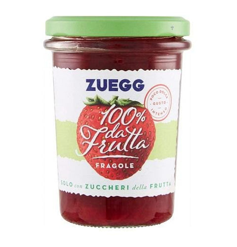 Zuegg Fragole Italian strawberry jam 100% fruit 250g - Italian Gourmet UK