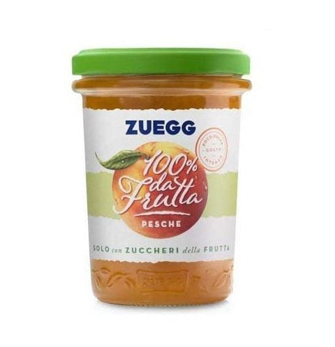 Zuegg Pesche Italian peach jam 100% fruit 250g - Italian Gourmet UK